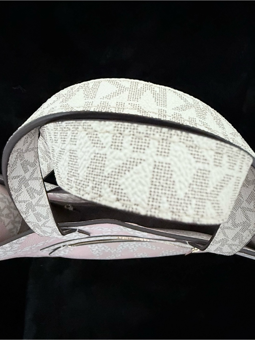 Michael Kors Pink MK Logo Large Tote with Gold Hardware - Picture 5 of 7